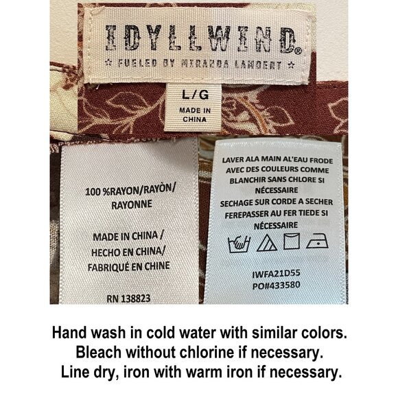 IDYLLWIND  Women's Blossom Dress Fueled by Miranda Lambert  L/G - Picture 3 of 8